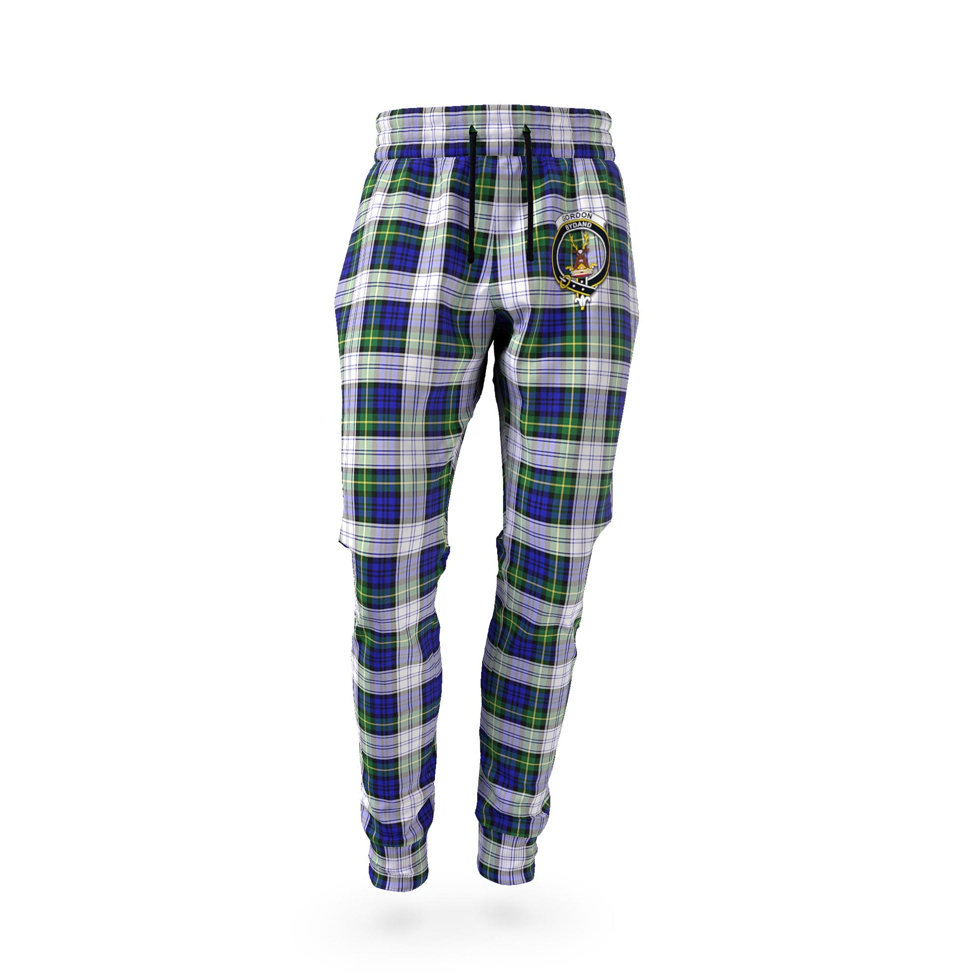 Gordon Dress Modern Tartan Joggers Pants with Family Crest - Tartan Vibes Clothing