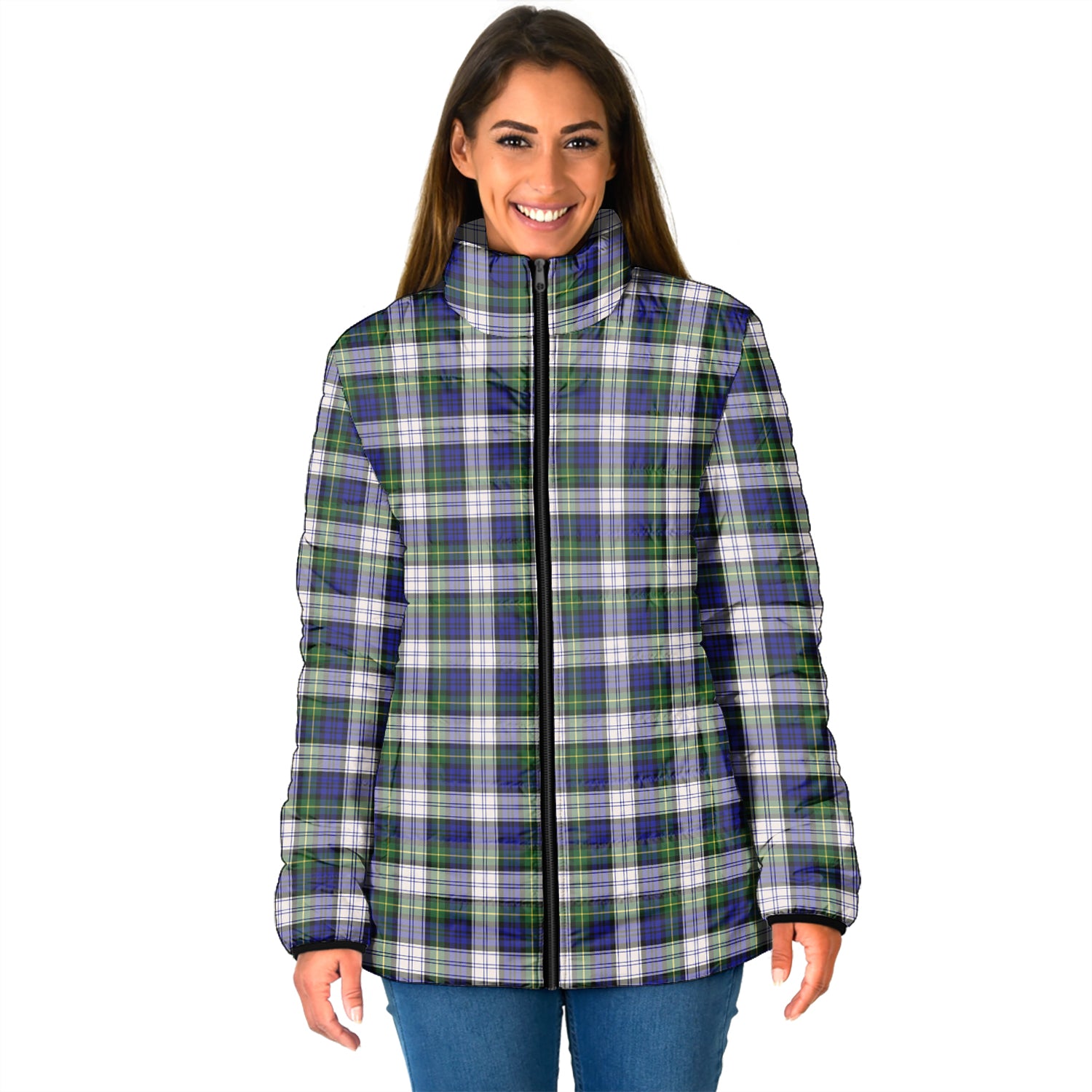 Gordon Dress Modern Tartan Padded Jacket - Tartan Vibes Clothing