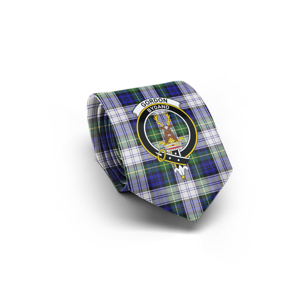 Gordon Dress Modern Tartan Classic Necktie with Family Crest - Tartan Vibes Clothing