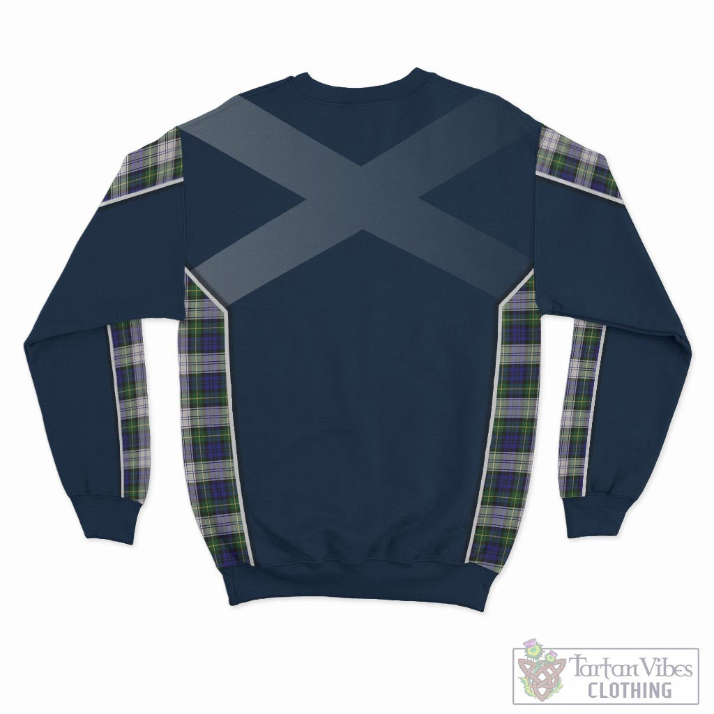 Tartan Vibes Clothing Gordon Dress Modern Tartan Sweater with Family Crest and Lion Rampant Vibes Sport Style