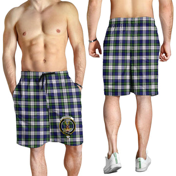 Gordon Dress Modern Tartan Mens Shorts with Family Crest