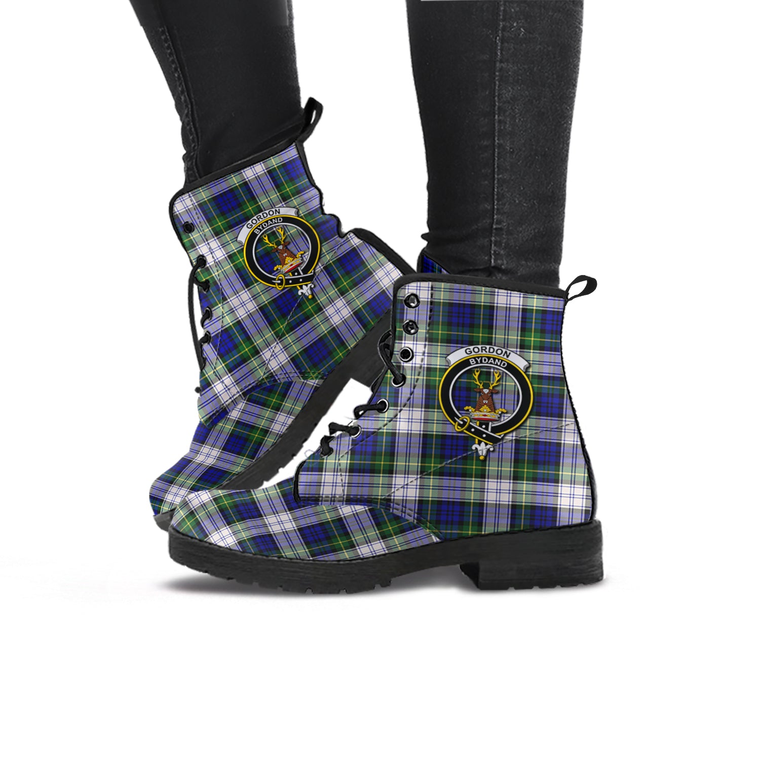 gordon-dress-modern-tartan-leather-boots-with-family-crest