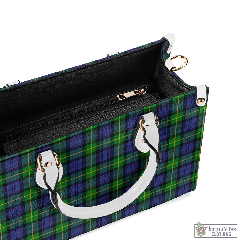 Tartan Vibes Clothing Gordon Modern Tartan Luxury Leather Handbags