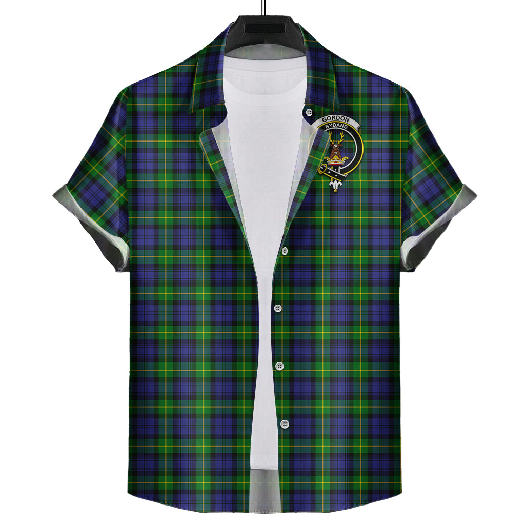 gordon-modern-tartan-short-sleeve-button-down-shirt-with-family-crest