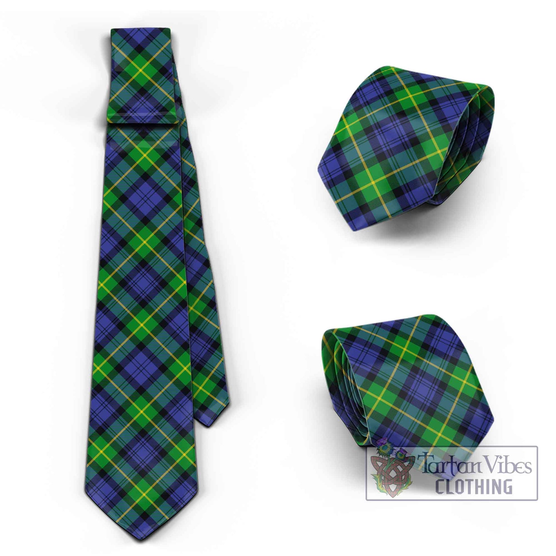 Tartan Vibes Clothing Gordon Modern Tartan Classic Necktie Cross Style