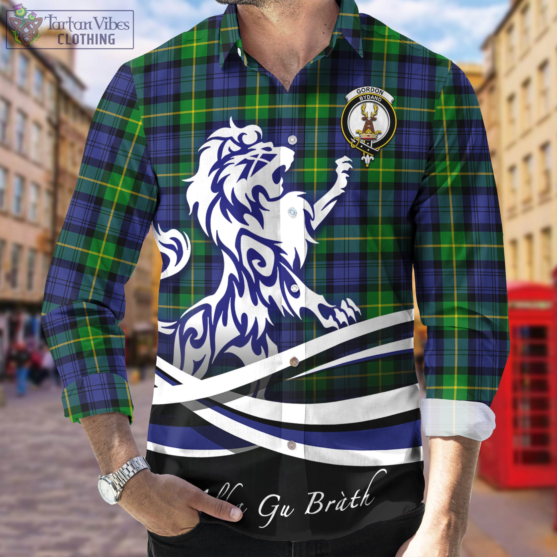 gordon-modern-tartan-long-sleeve-button-up-shirt-with-alba-gu-brath-regal-lion-emblem