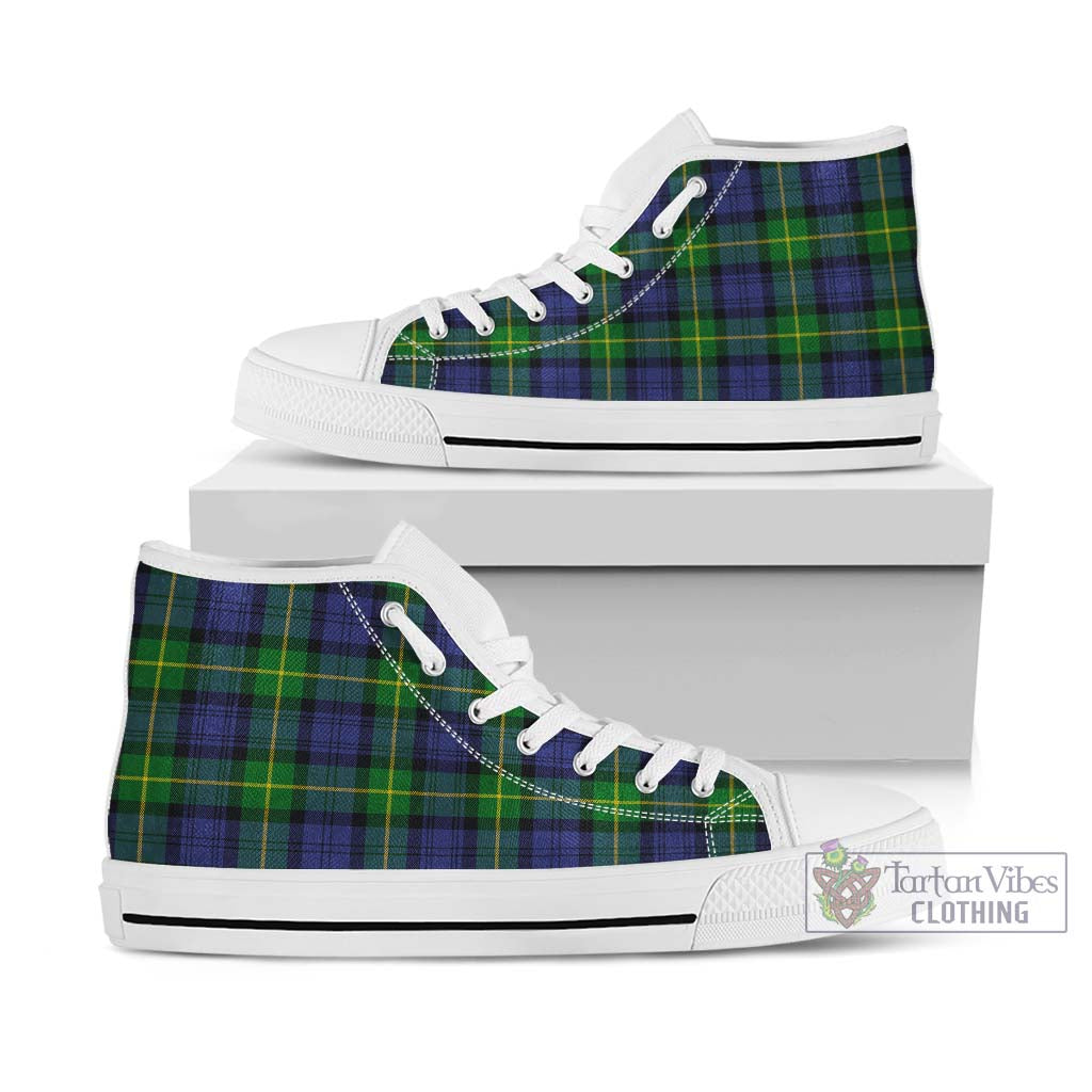 Tartan Vibes Clothing Gordon Modern Tartan High Top Shoes