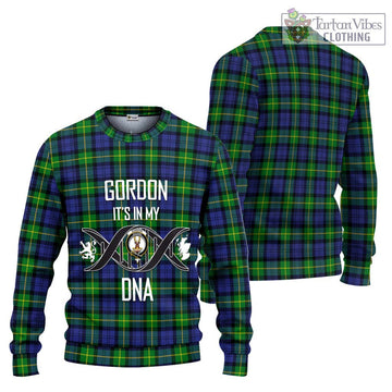 Gordon Modern Tartan Ugly Sweater with Family Crest DNA In Me Style