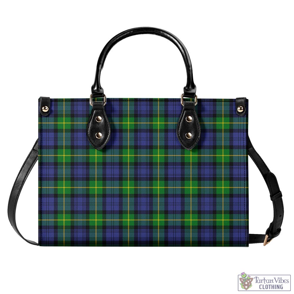 Tartan Vibes Clothing Gordon Modern Tartan Luxury Leather Handbags