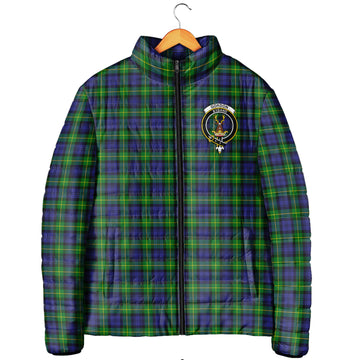 Gordon Modern Tartan Padded Jacket with Family Crest