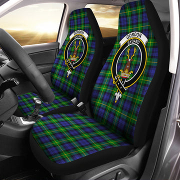 Gordon Modern Tartan Car Seat Cover with Family Crest