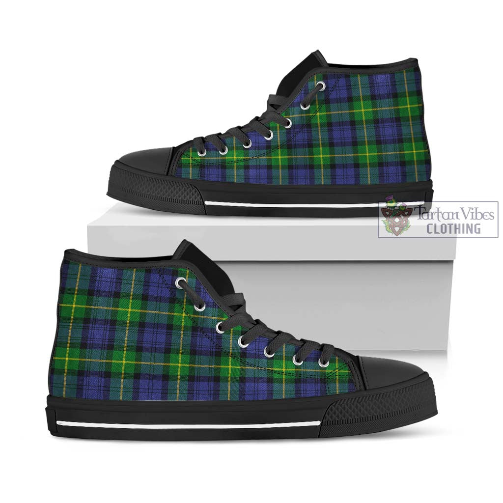 Tartan Vibes Clothing Gordon Modern Tartan High Top Shoes