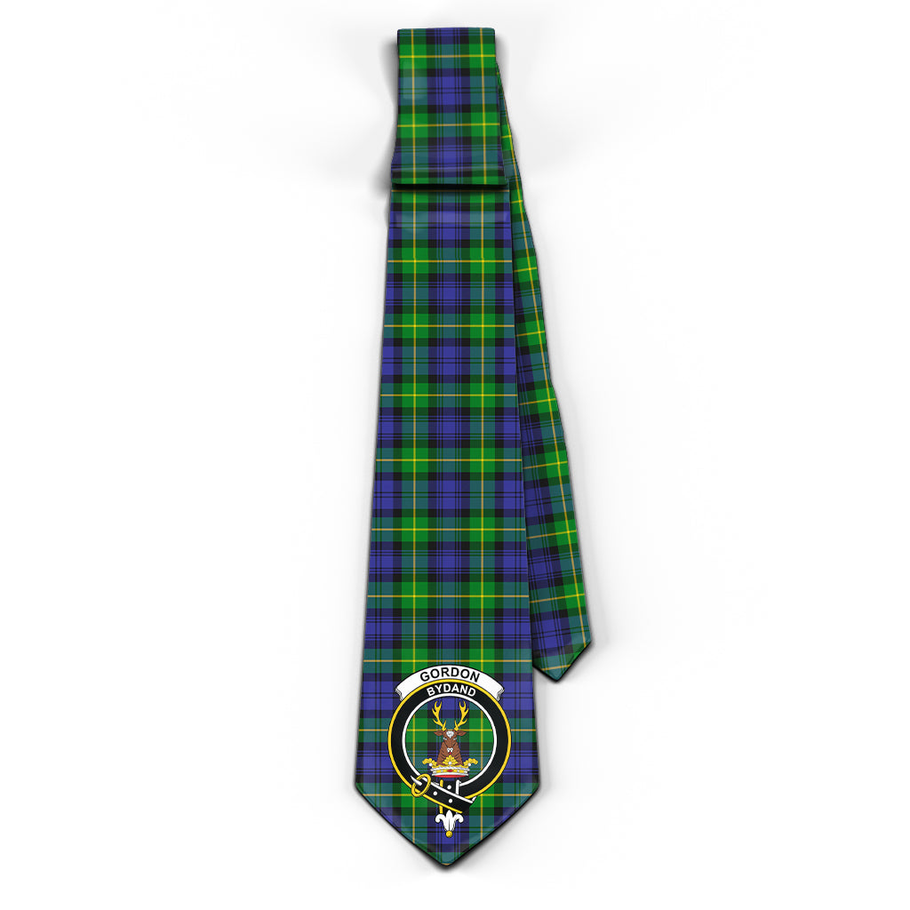 Gordon Modern Tartan Classic Necktie with Family Crest - Tartan Vibes Clothing