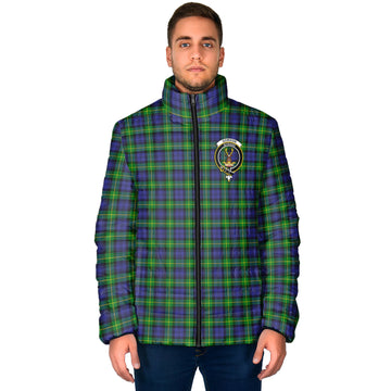 Gordon Modern Tartan Padded Jacket with Family Crest