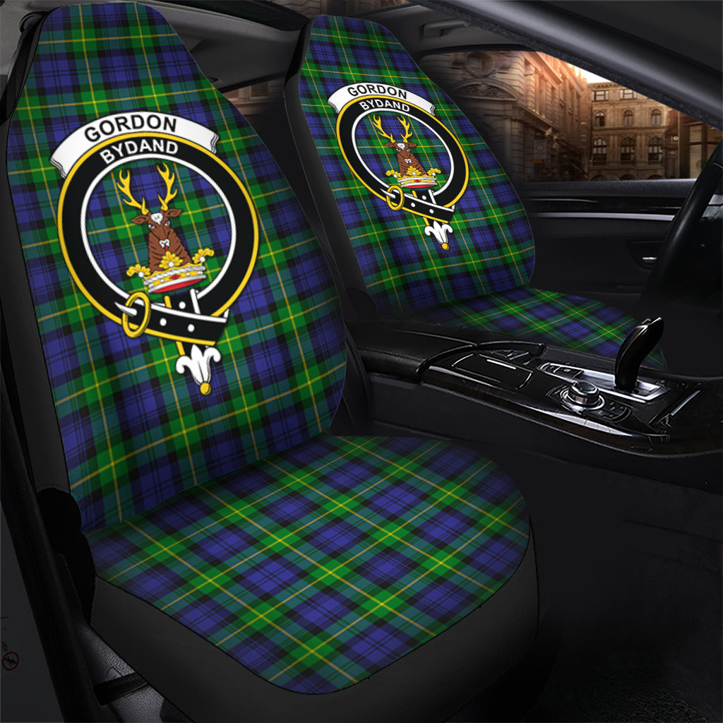 Gordon Modern Tartan Car Seat Cover with Family Crest - Tartanvibesclothing