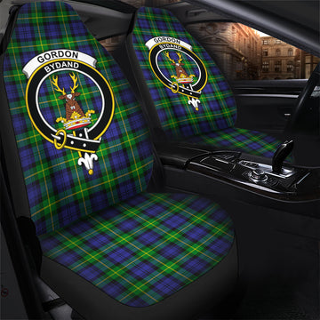 Gordon Modern Tartan Car Seat Cover with Family Crest