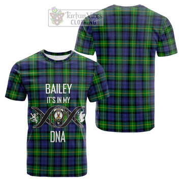 Gordon Modern Tartan Cotton T-shirt with Family Crest DNA In Me Style