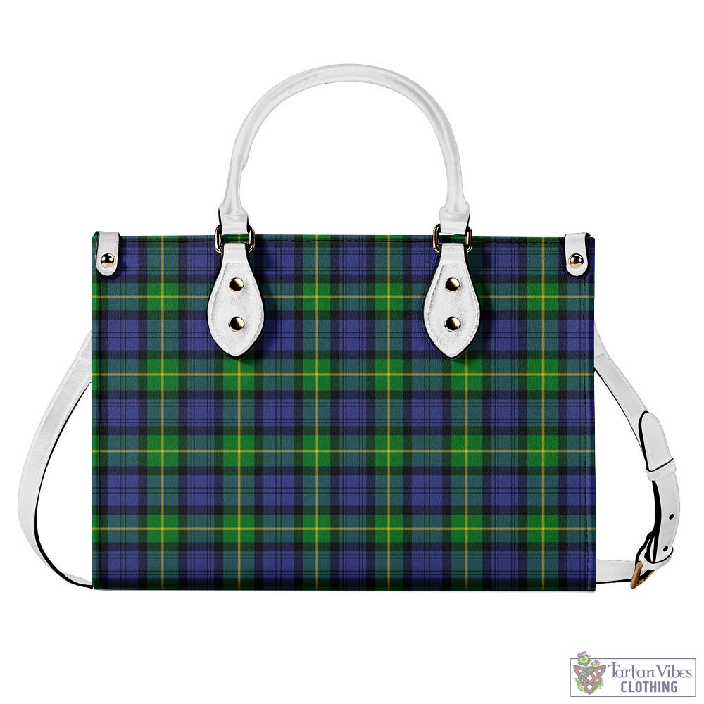 Tartan Vibes Clothing Gordon Modern Tartan Luxury Leather Handbags