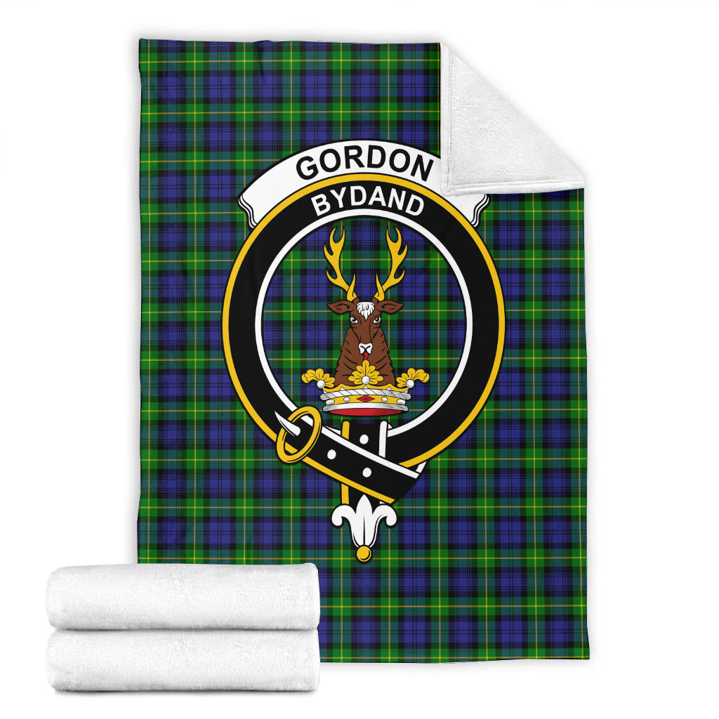 gordon-modern-tartab-blanket-with-family-crest