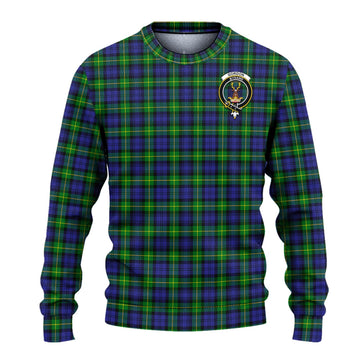 Gordon Modern Tartan Ugly Sweater with Family Crest