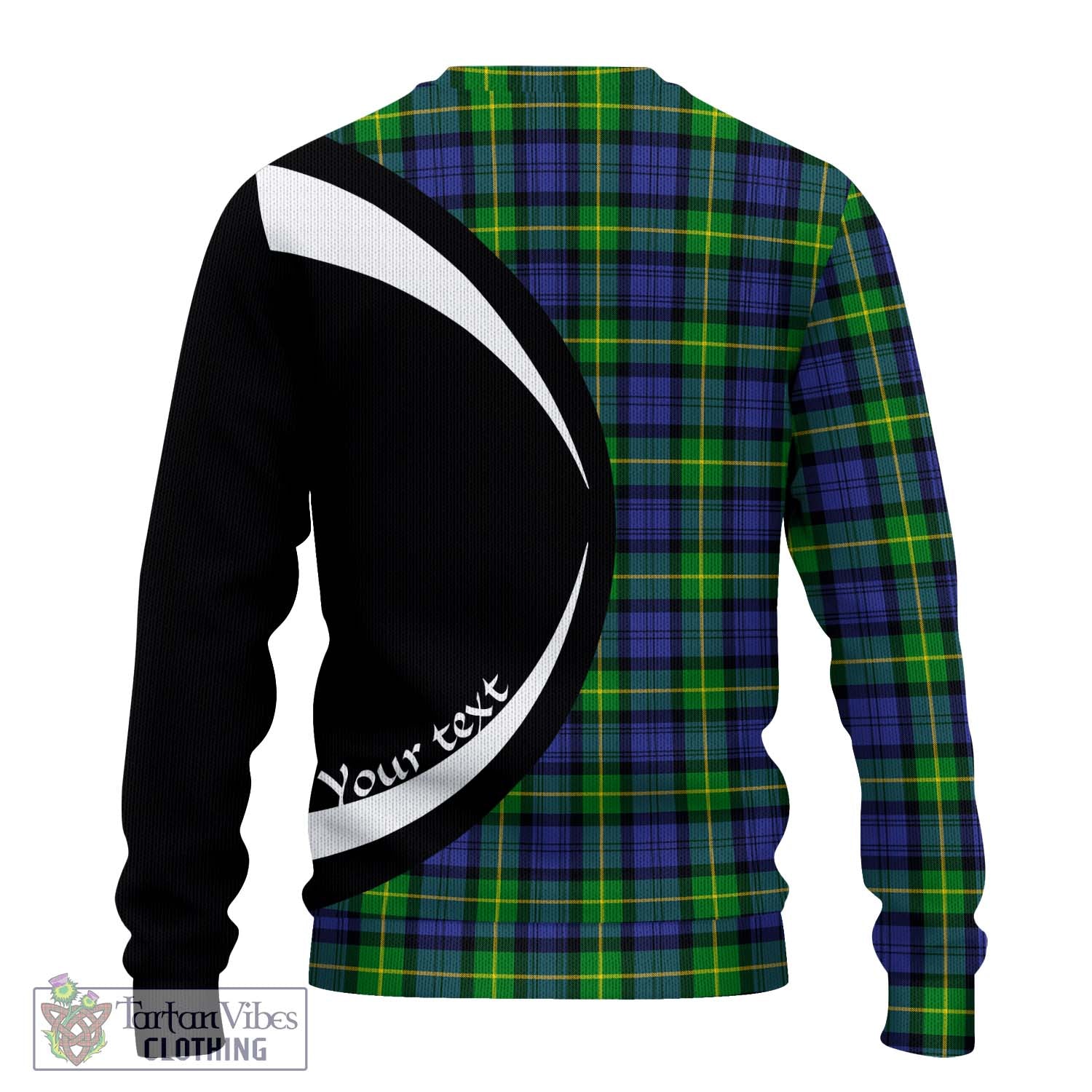 Gordon Modern Tartan Ugly Sweater with Family Crest Circle Style - Tartan Vibes Clothing