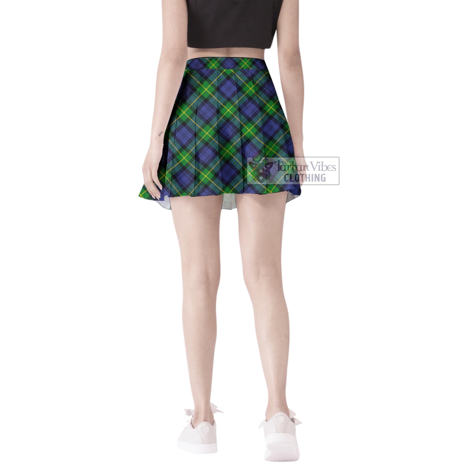 Tartan Vibes Clothing Gordon Modern Tartan Women's Plated Mini Skirt