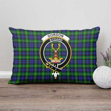 Gordon Modern Tartan Pillow Cover with Family Crest