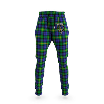 Gordon Modern Tartan Joggers Pants with Family Crest