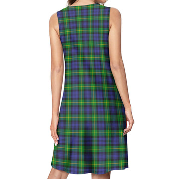 Gordon Modern Tartan Womens Casual Dresses