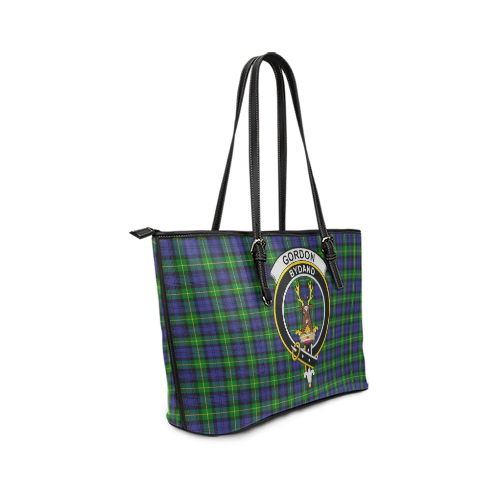 gordon-modern-tartan-leather-tote-bag-with-family-crest