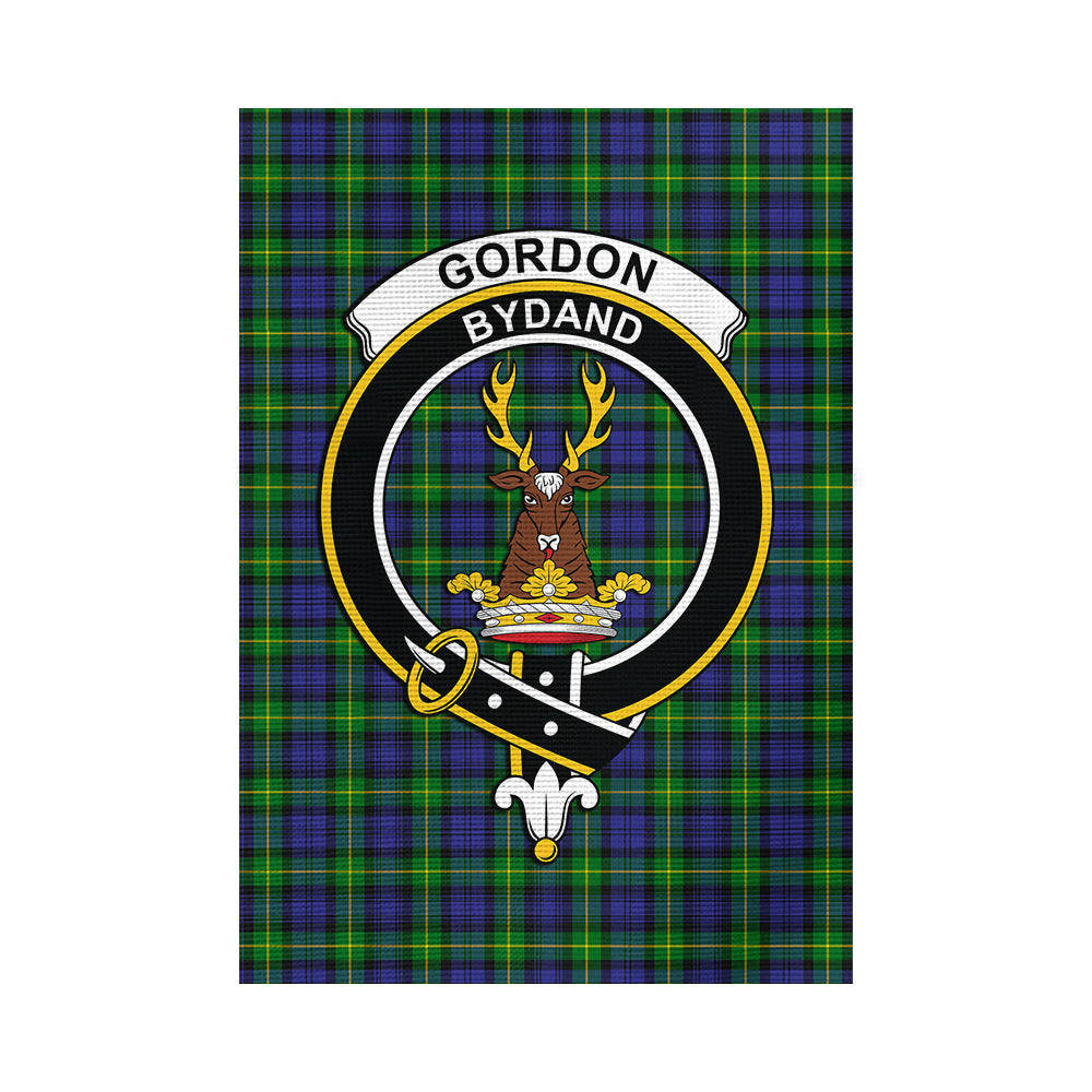 Gordon Modern Tartan Flag with Family Crest - Tartan Vibes Clothing