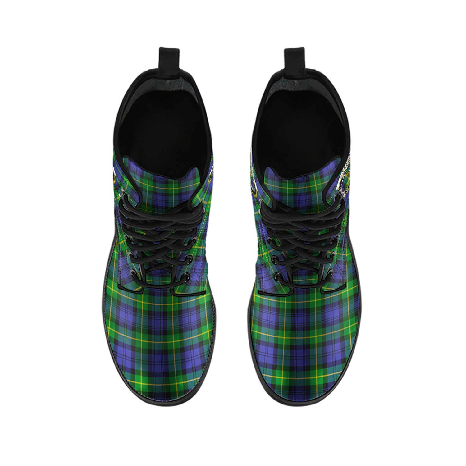 gordon-modern-tartan-leather-boots-with-family-crest