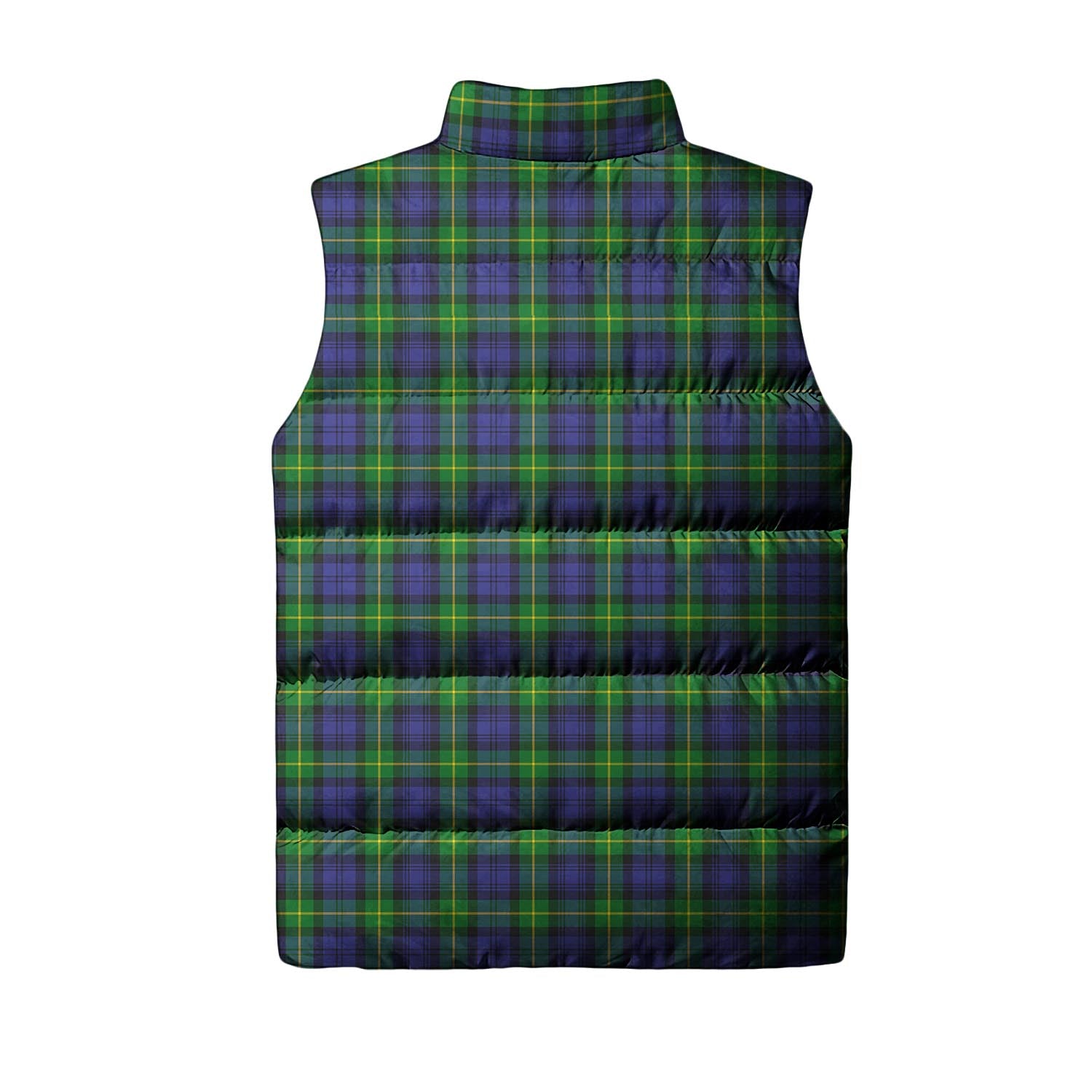 Gordon Modern Tartan Sleeveless Puffer Jacket with Family Crest - Tartanvibesclothing