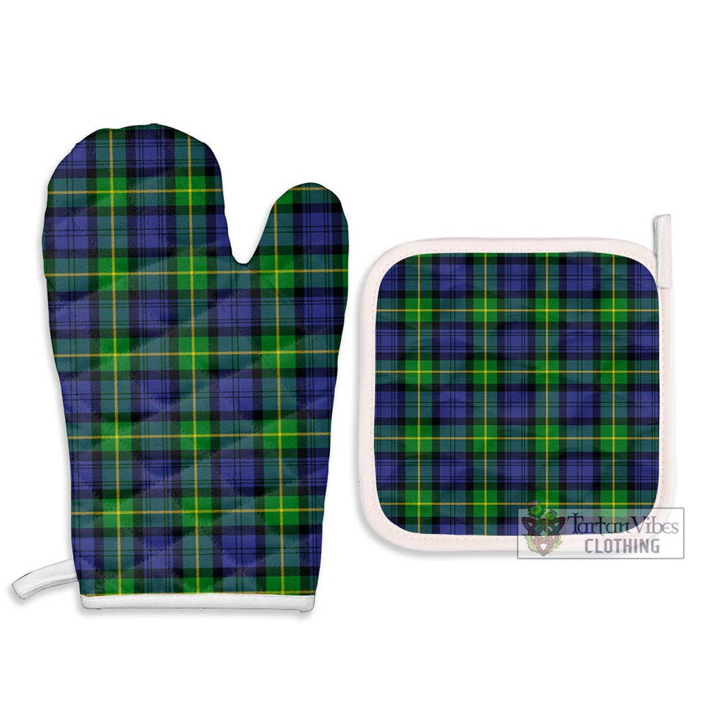 Gordon Modern Tartan Combo Oven Mitt & Pot-Holder Combo 1 Oven Mitt & 2 Pot-Holder White - Tartan Vibes Clothing