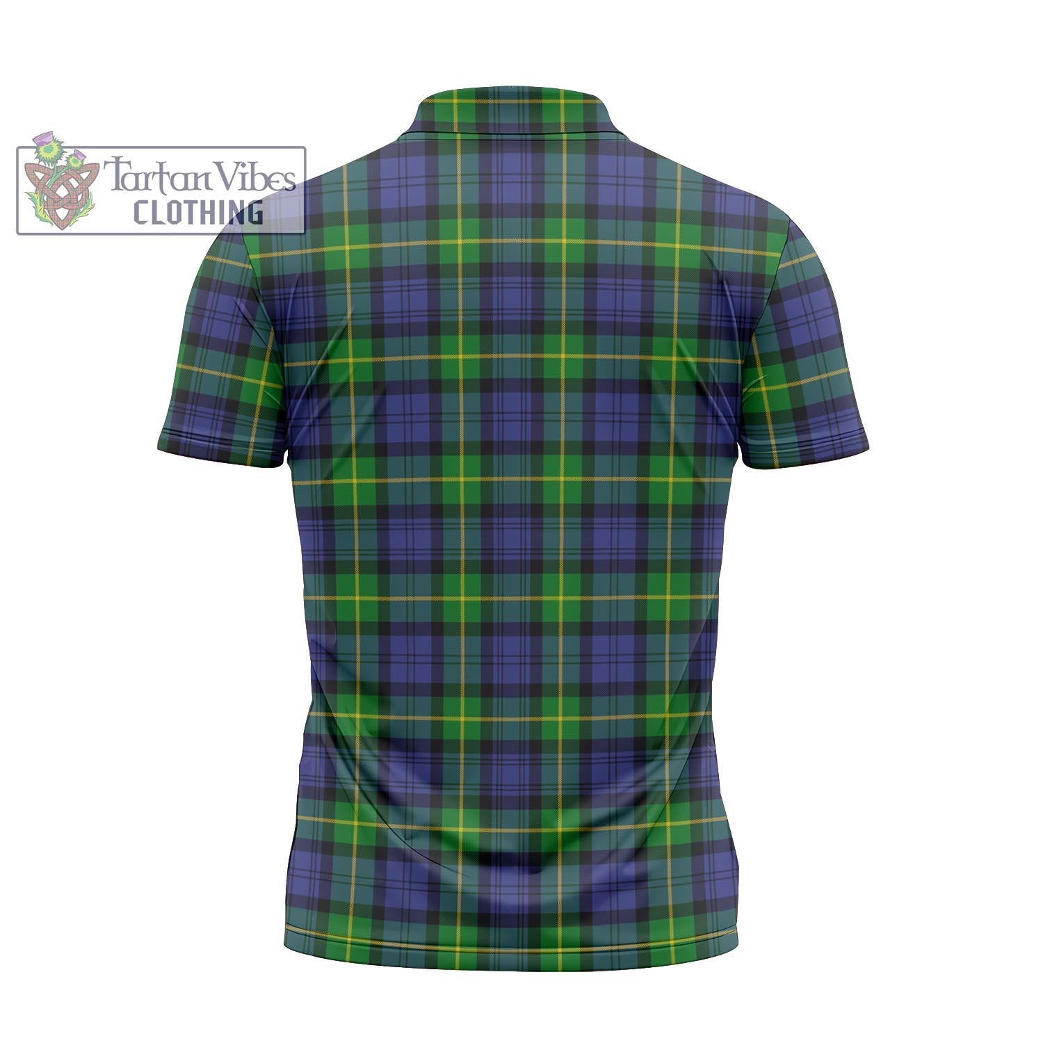 Tartan Vibes Clothing Gordon Modern Tartan Zipper Polo Shirt with Family Crest