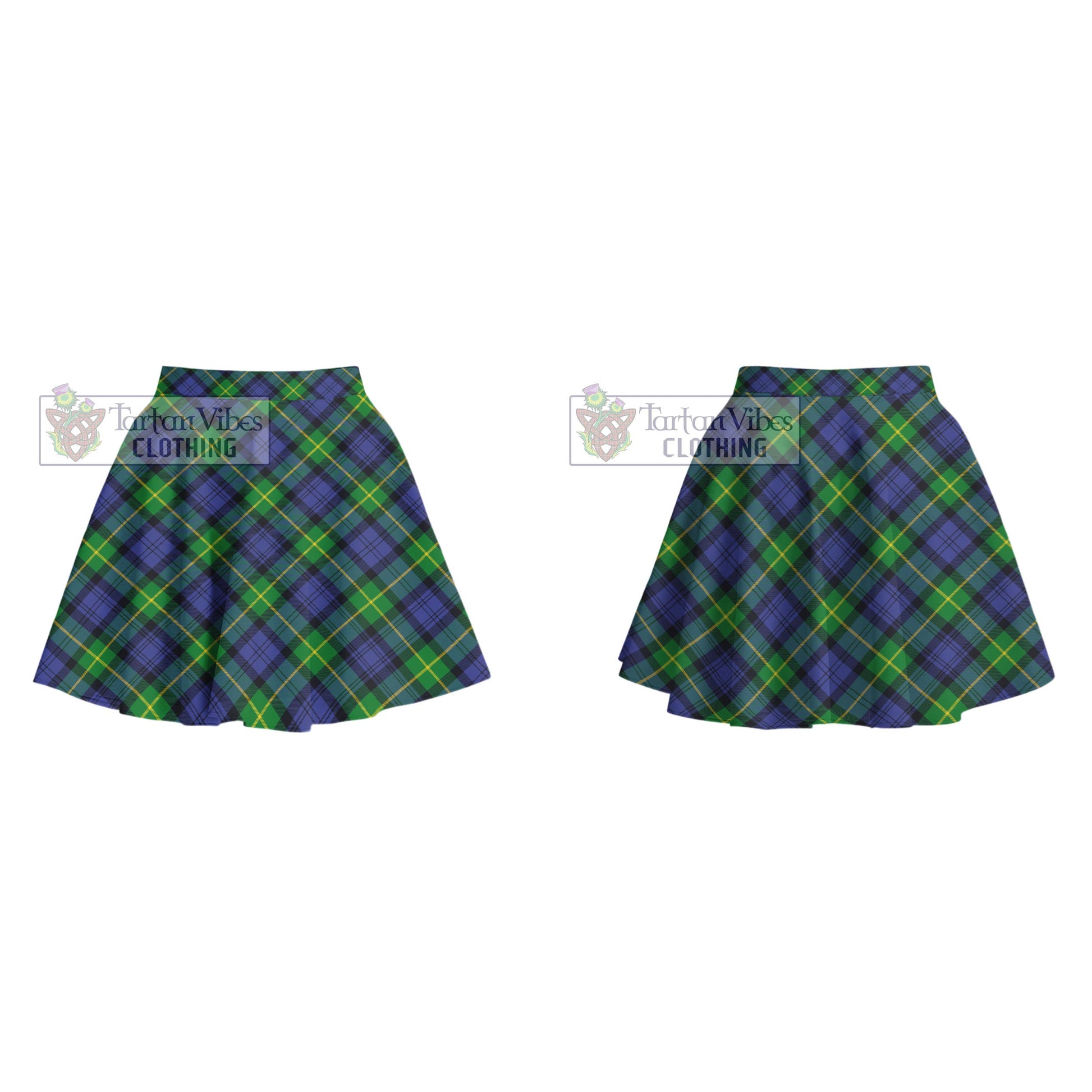 Tartan Vibes Clothing Gordon Modern Tartan Women's Plated Mini Skirt