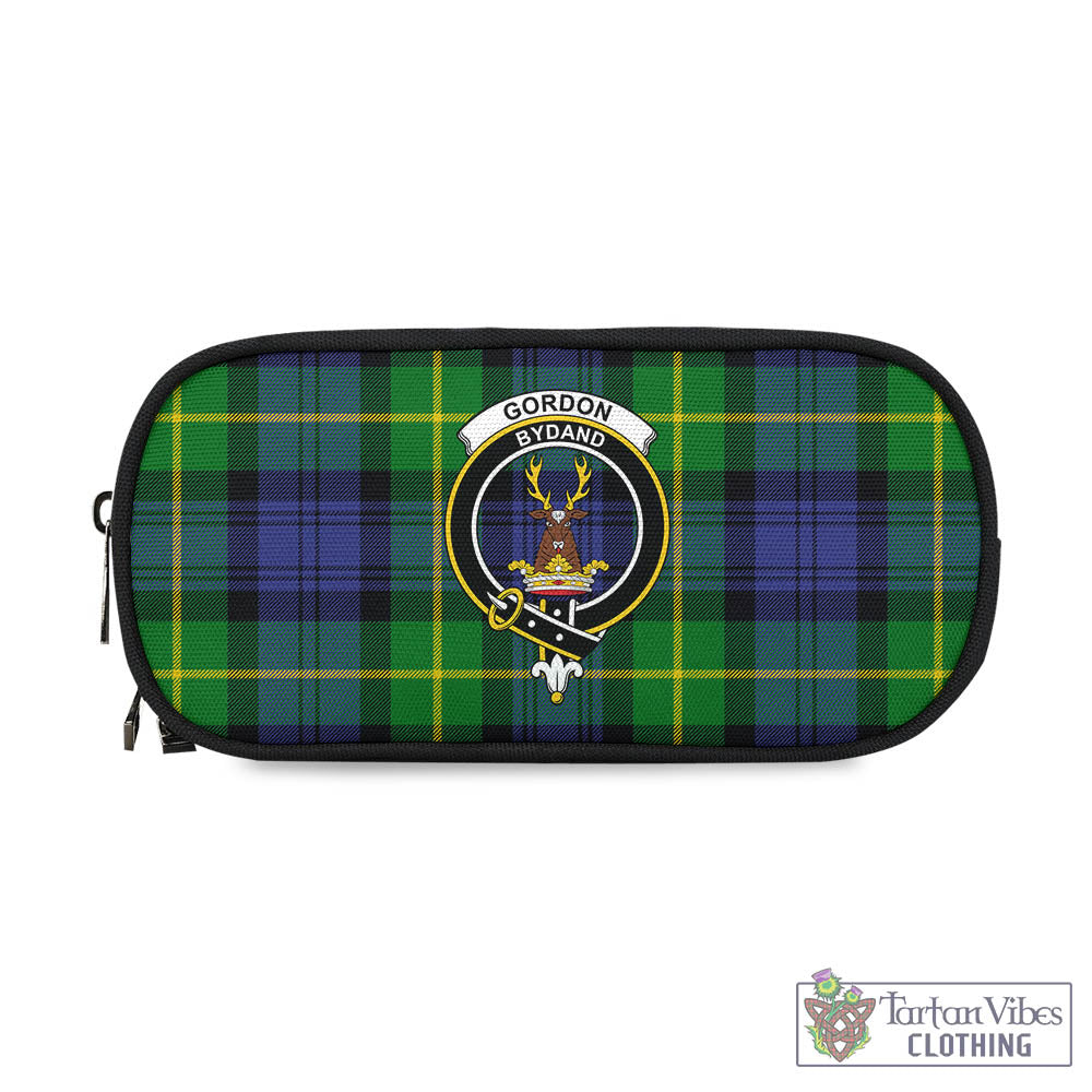 Tartan Vibes Clothing Gordon Modern Tartan Pen and Pencil Case with Family Crest