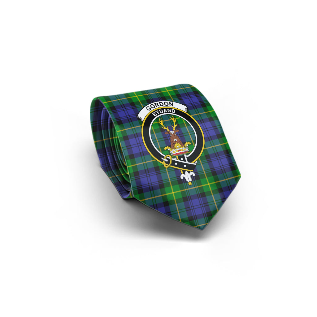 Gordon Modern Tartan Classic Necktie with Family Crest - Tartan Vibes Clothing