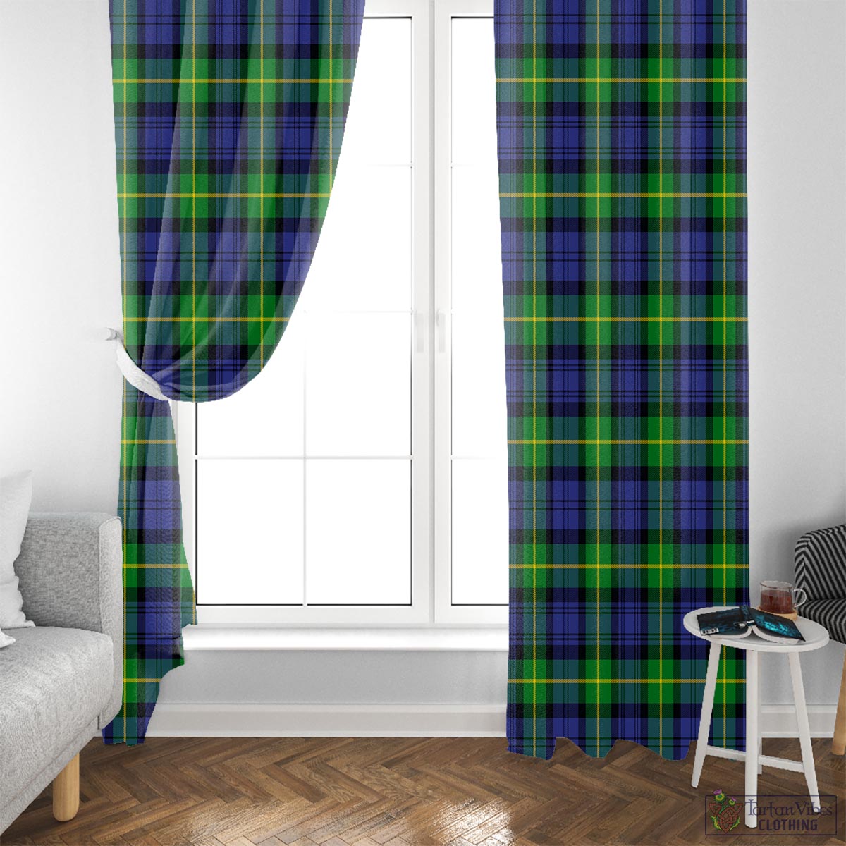 Gordon Modern Tartan Window Curtain