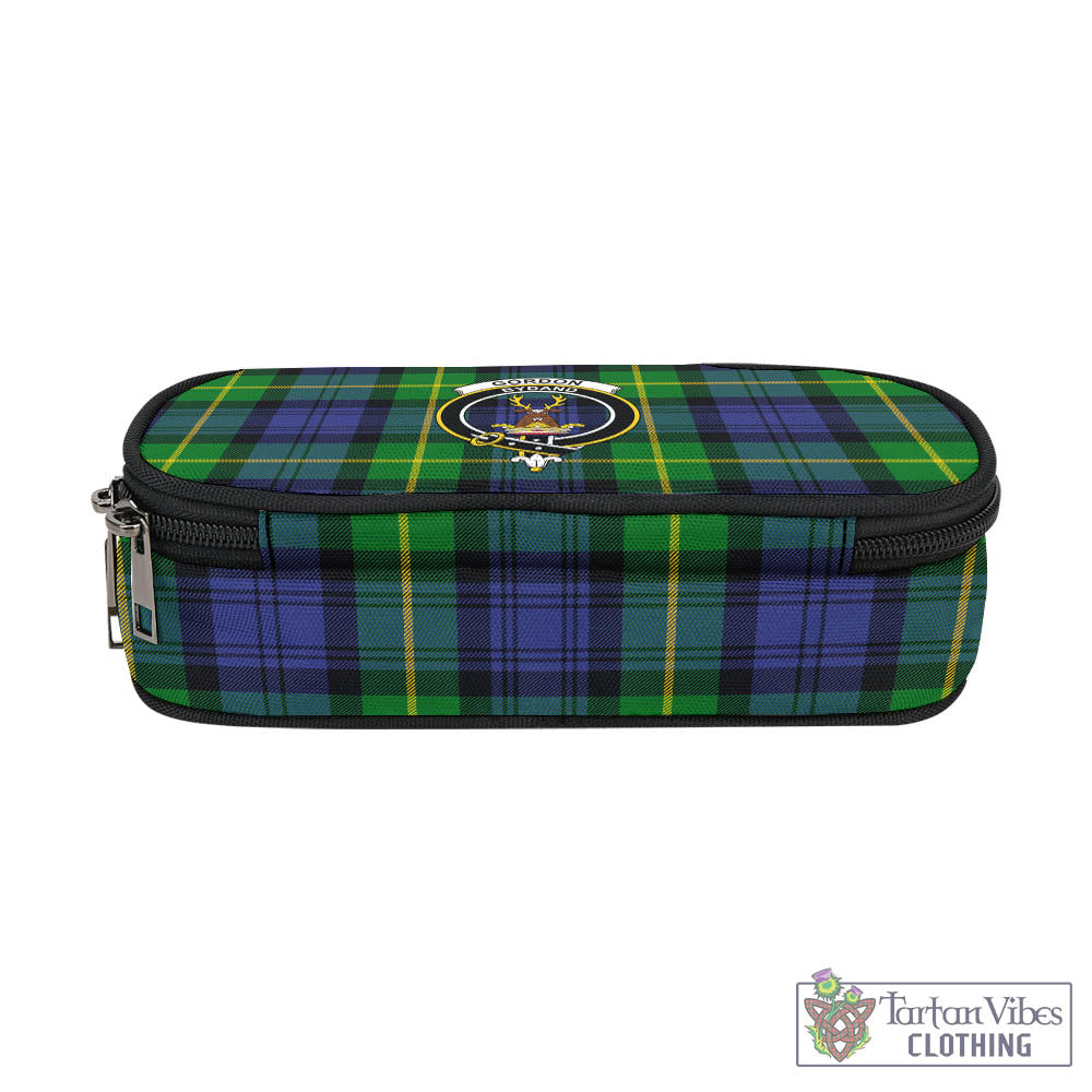 Tartan Vibes Clothing Gordon Modern Tartan Pen and Pencil Case with Family Crest