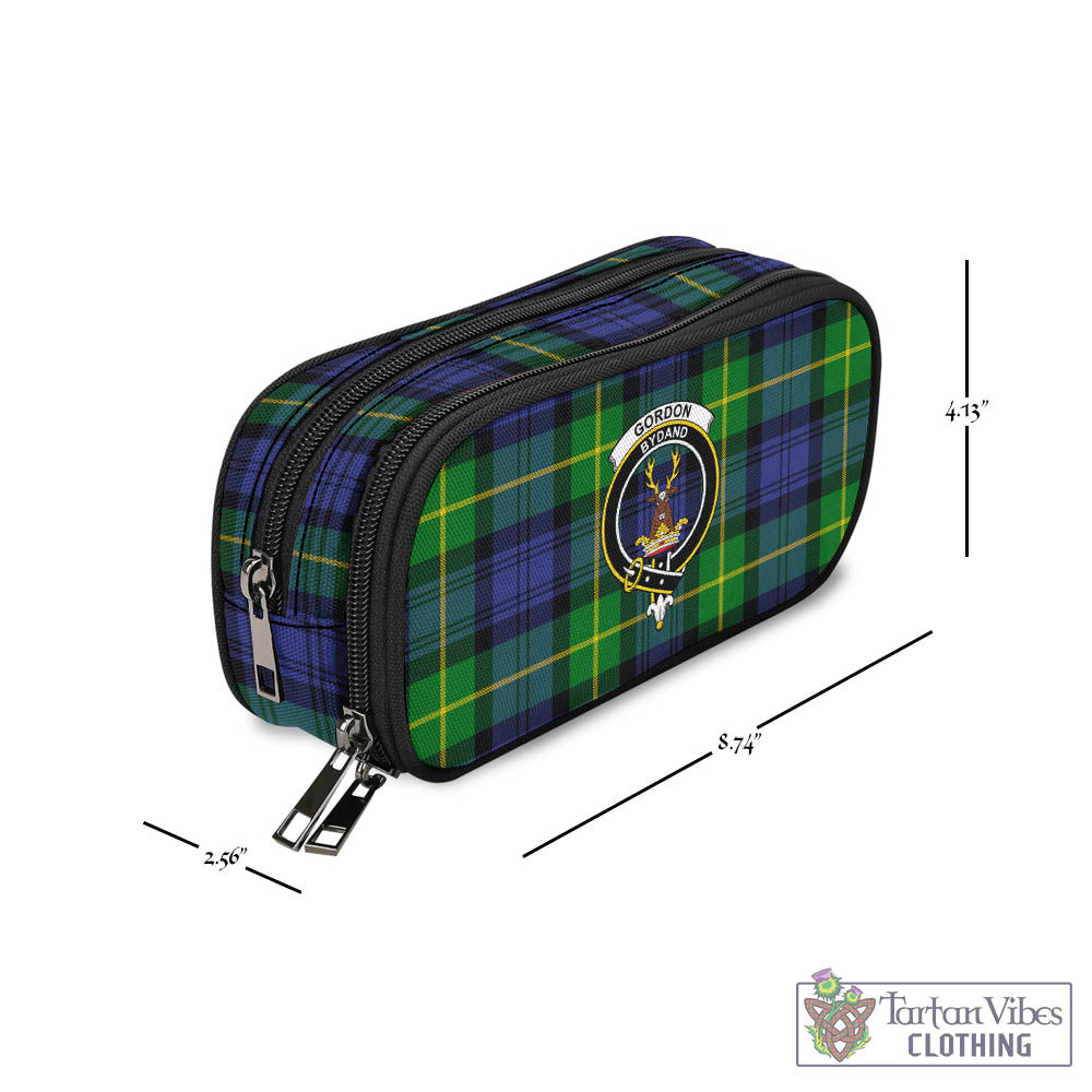 Tartan Vibes Clothing Gordon Modern Tartan Pen and Pencil Case with Family Crest