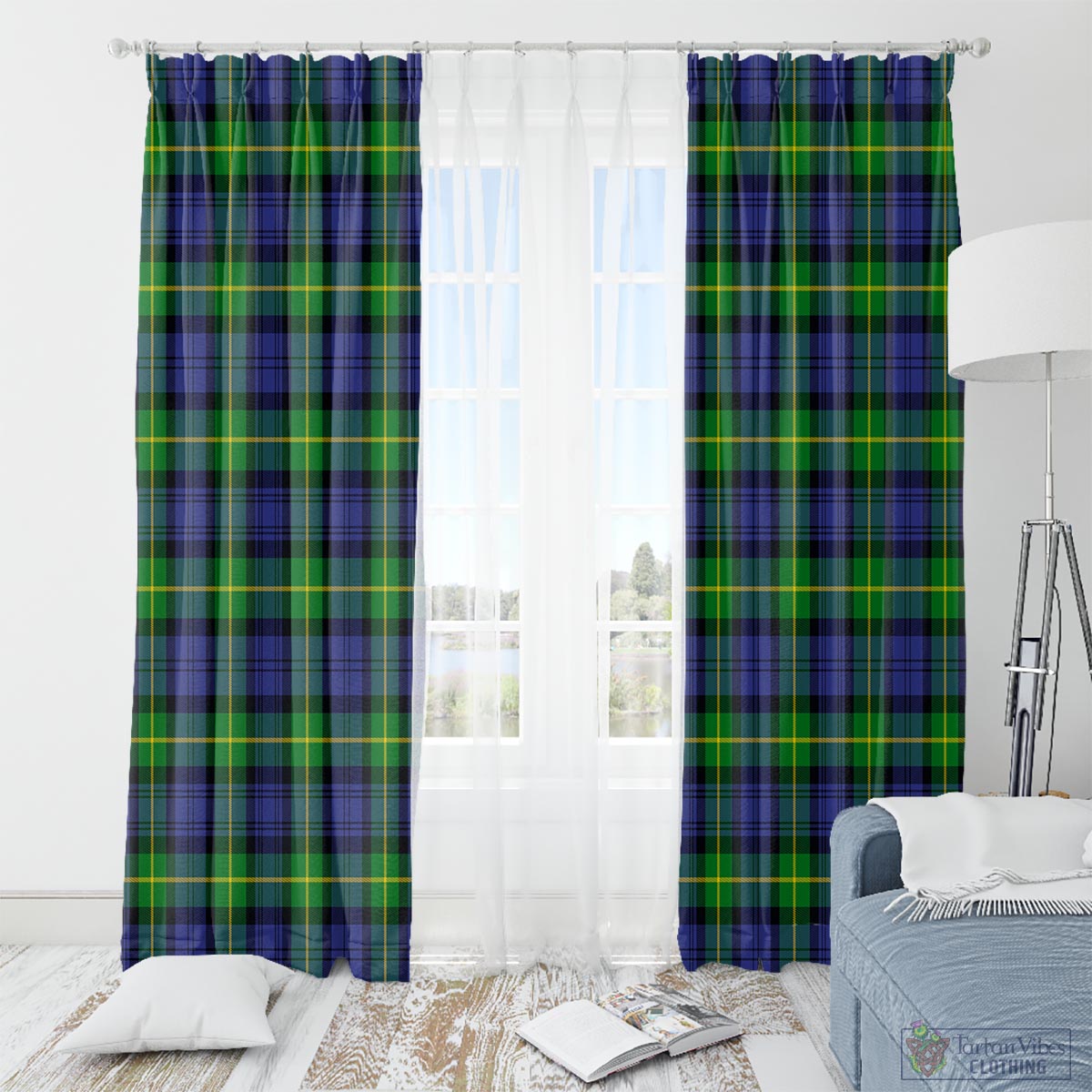 Gordon Modern Tartan Window Curtain