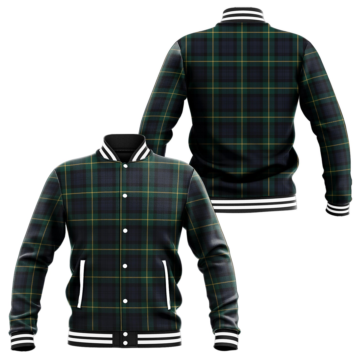 Tartan Vibes Clothing Gordon Old Tartan Baseball Jacket