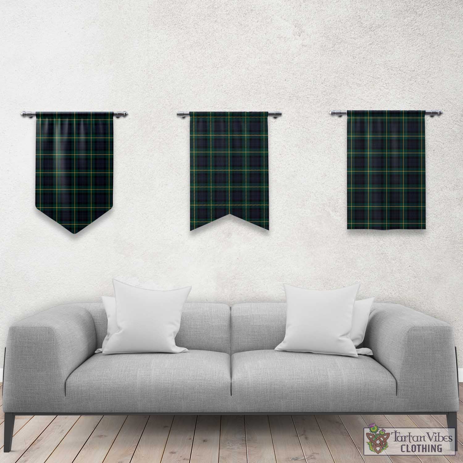 Tartan Vibes Clothing Gordon Old Tartan Gonfalon, Tartan Banner