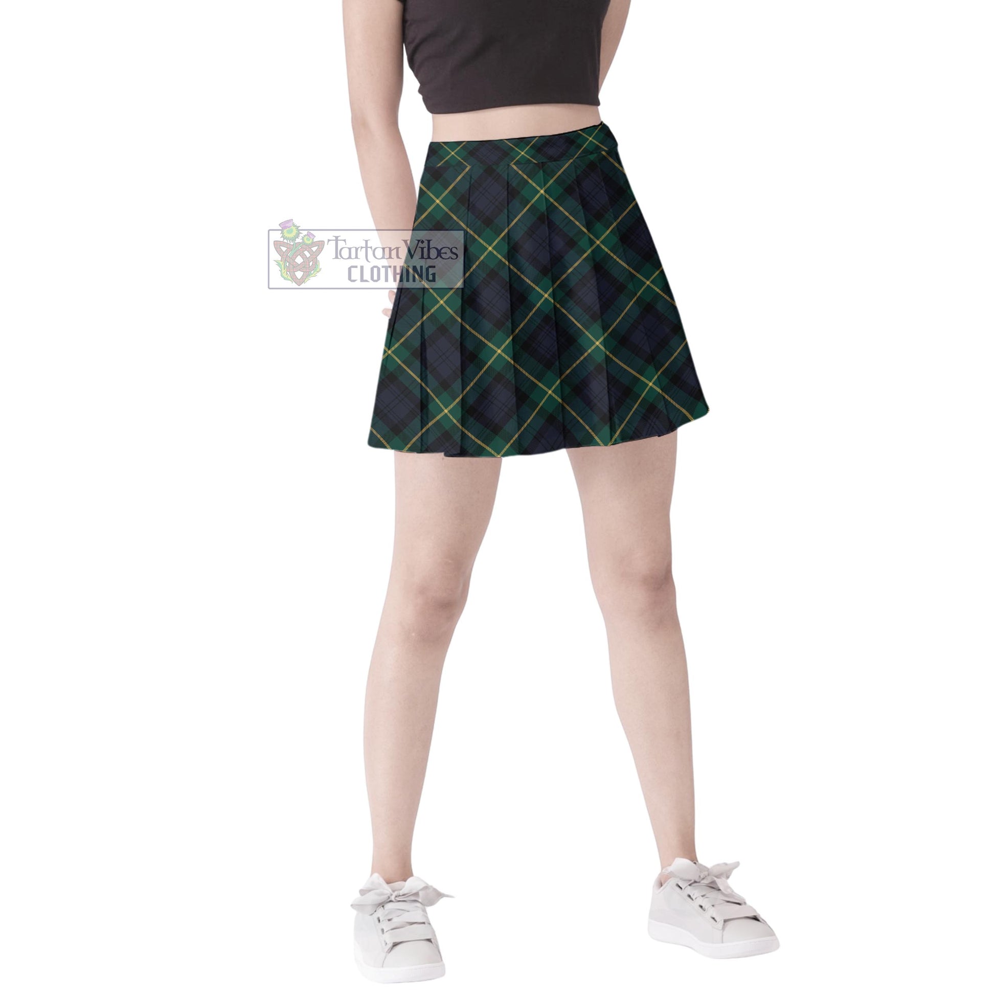 Tartan Vibes Clothing Gordon Old Tartan Women's Plated Mini Skirt