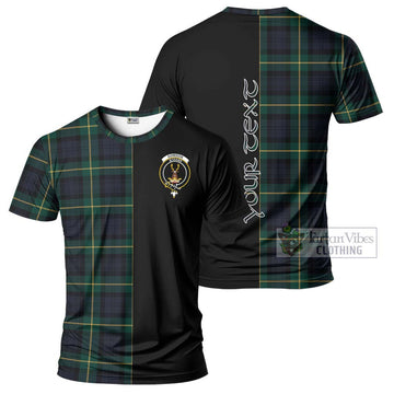 Gordon Old Tartan T-Shirt with Family Crest and Half Of Me Style