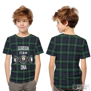 Gordon Old Tartan Kid T-Shirt with Family Crest DNA In Me Style