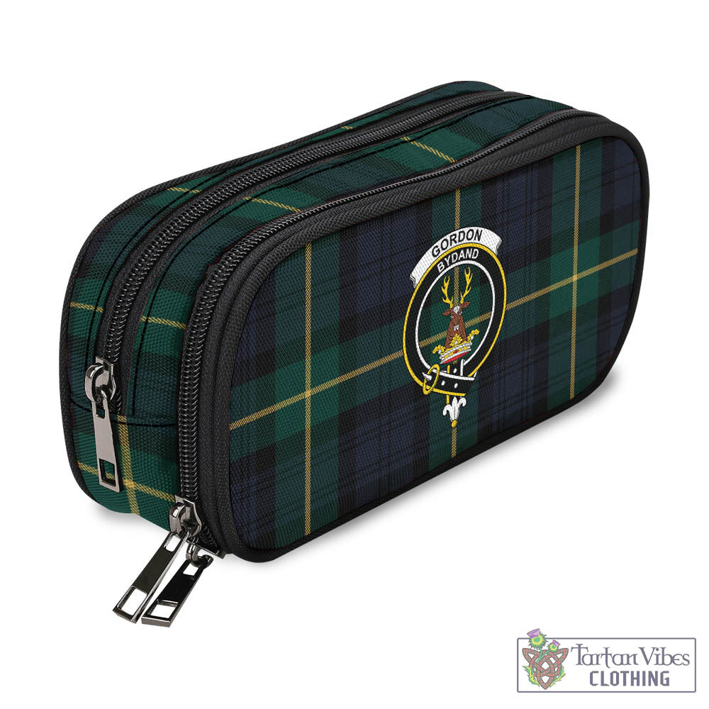 Tartan Vibes Clothing Gordon Old Tartan Pen and Pencil Case with Family Crest