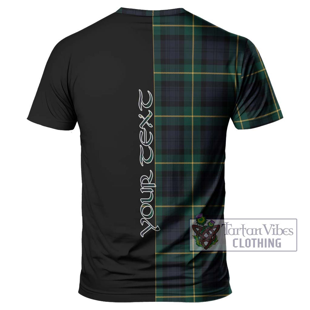 Gordon Old Tartan T-Shirt with Family Crest and Half Of Me Style - Tartanvibesclothing Shop