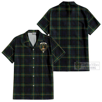 Gordon Old Tartan Cotton Hawaiian Shirt with Family Crest